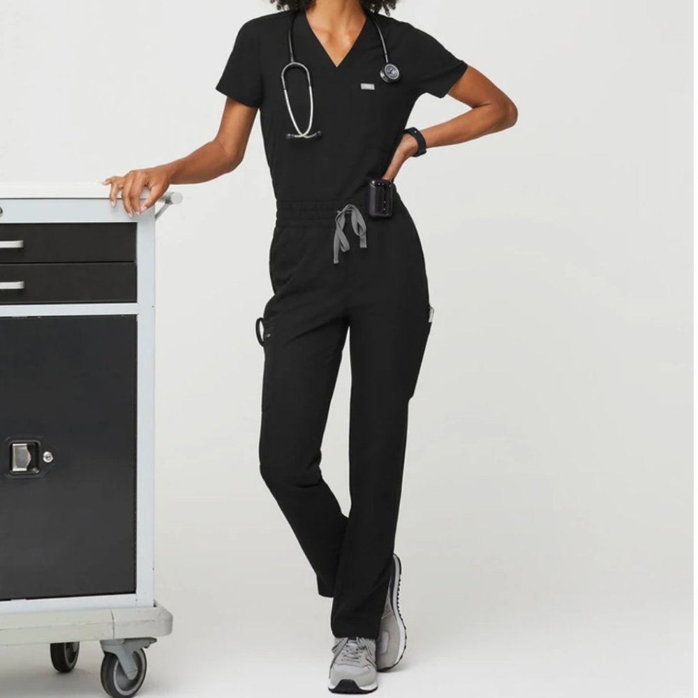 Figs Yola High Waisted Skinny Scrub Pants
